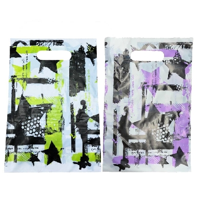 BOLSAS RIÑON FANTASIA - ESTRELLA PANAL LILA/ VERDE LIMA X 50 Unid.